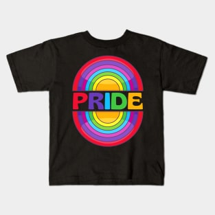 Retro Pride Rainbow Kids T-Shirt